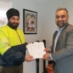 Sikh Volunteers New Factory Site